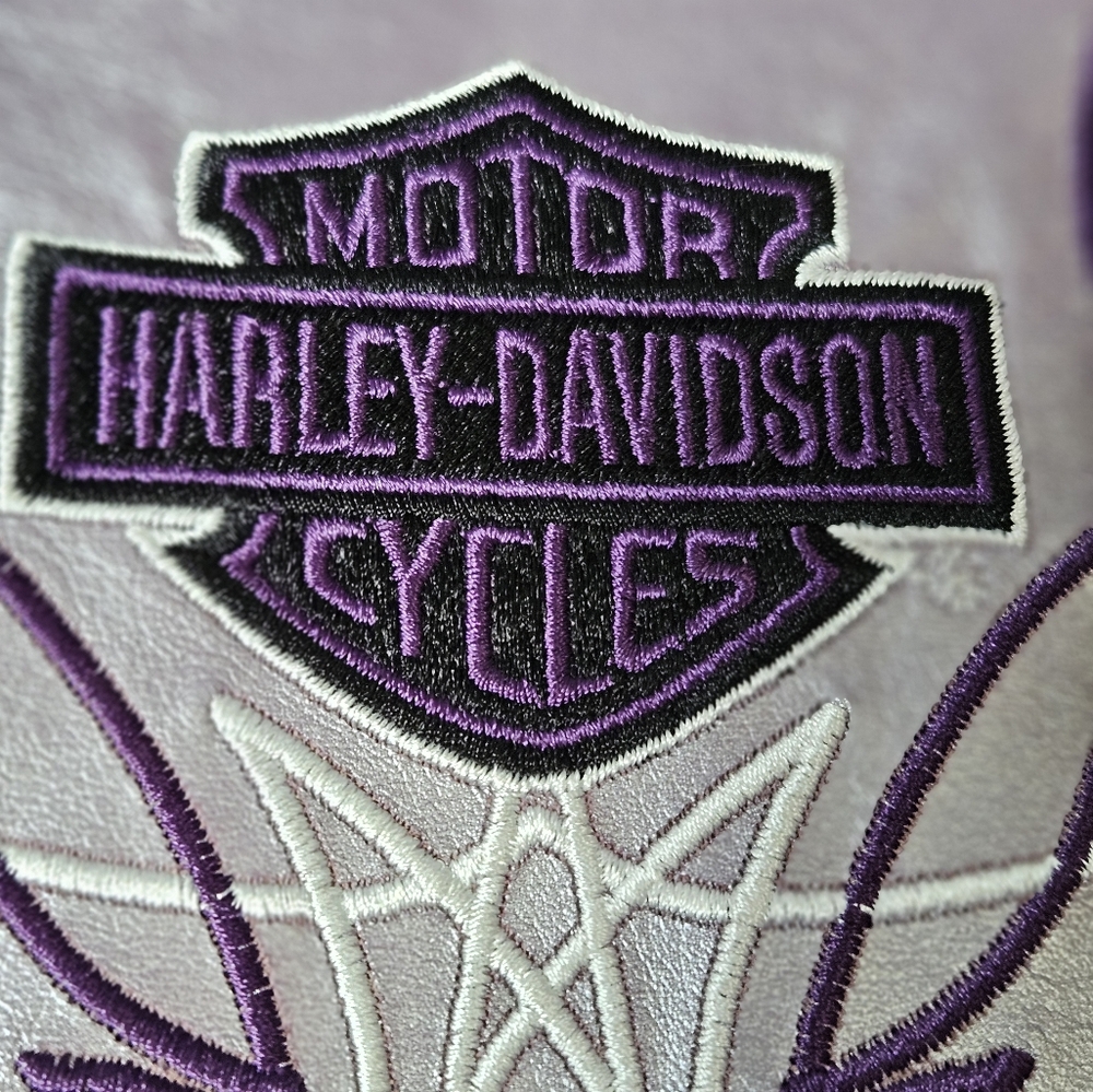 Harley-Davidson Purple Leather Jacket